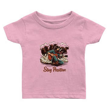 Discover Fearless Cowboy: Retro Western Comic Art Baby T-shirts