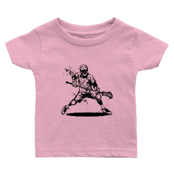 Discover Lacrosse Player Drawing Baby T-shirts