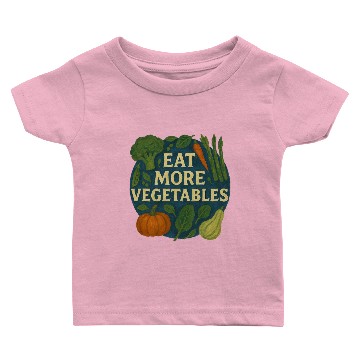 Discover Eat more Vegetables Baby T-shirts