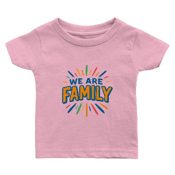 Discover We are Family 1 Baby T-shirts