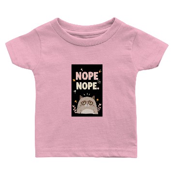 Discover Grumpy Cat Meme with Classic Phrase Baby T-shirts