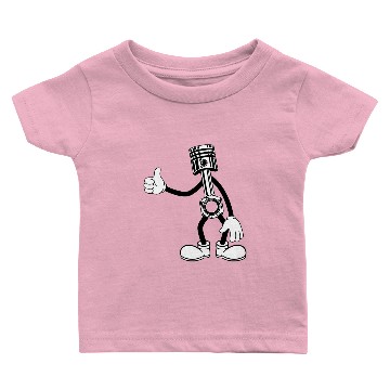 Discover Happy Piston Cartoon Baby T-shirts