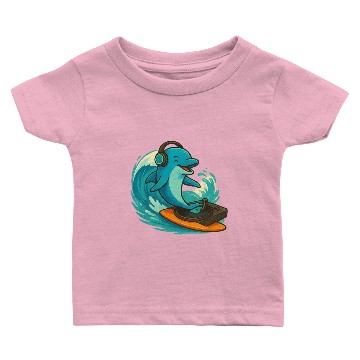 Discover Dolphin DJ Surf Baby T-shirts