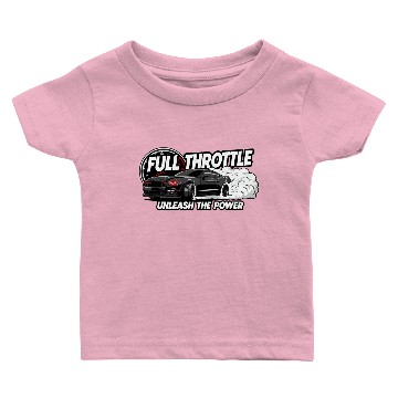 Discover Full Throttle Muscle Car Design Baby T-shirts