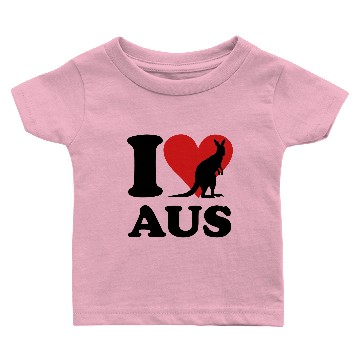 Discover I love AUS Kangaroo Baby T-shirts