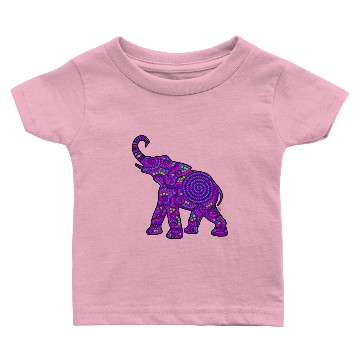Discover elephant - violet Baby T-shirts