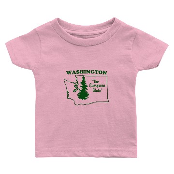 Discover Washington, the Evergreen State Baby T-shirts