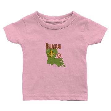 Discover louisiana state Baby T-shirts