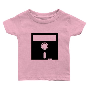 Discover old skool computer nerd floppy disk Baby T-shirts