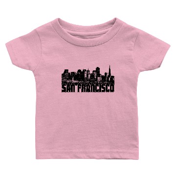 Discover San Francisco Skyline Baby T-shirts