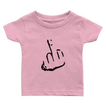 Discover Fuck you finger middle finger hand Baby T-shirts