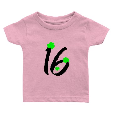 Discover Numbers 16 shamrock Baby T-shirts