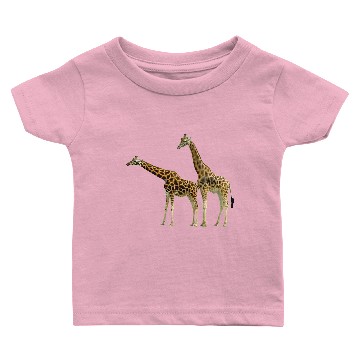 Discover Giraffe two side by side Baby T-shirts