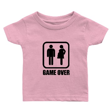 Discover Game over - pregnant Baby T-shirts