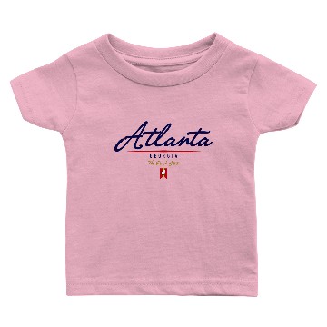 Discover Atlanta Script Baby T-shirts