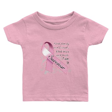 Discover Breast Cancer Survivor Baby T-shirts