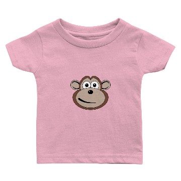 Discover Cartoon Monkey Face Baby T-shirts