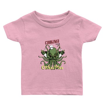 Discover Cooking with Cthulhu Baby T-shirts