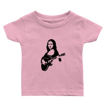 Discover Mona lisa with a guitar Baby T-shirts