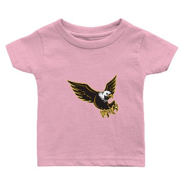 Discover American Bald Eagle flying Baby T-shirts