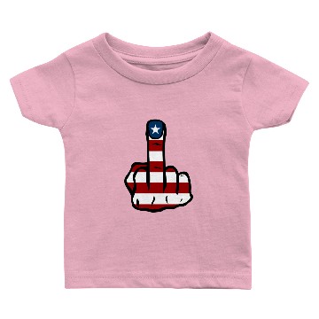 Discover Middle finger USA Baby T-shirts