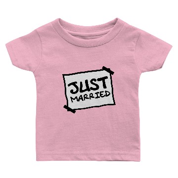 Discover Just Married Notice Baby T-shirts