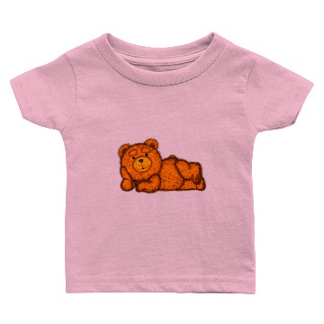 Discover Lazzy teddy Bear Brown Eyes Baby T-shirts