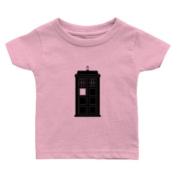 Discover TARDIS (Flat Black) Baby T-shirts