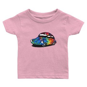 Discover Volkswagen Beetle Bug Classic Style Psychedelic Baby T-shirts