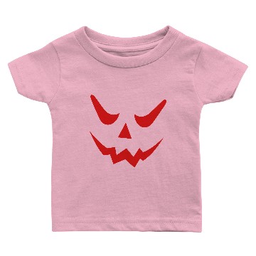 Discover Jack O'Lantern, Halloween, Evil Face Baby T-shirts