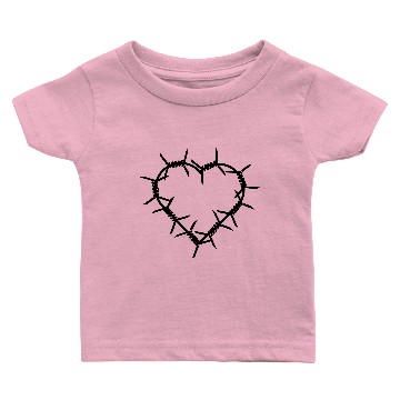 Discover barbed wire heart Baby T-shirts
