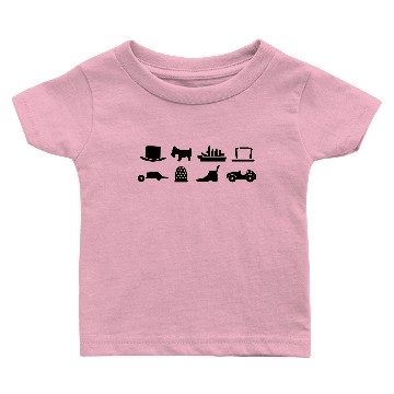 Discover Monopoly figures Baby T-shirts