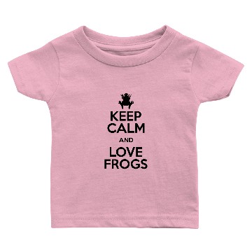 Discover keep calm love frogs Baby T-shirts