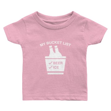 Discover My Bucket List Baby T-shirts