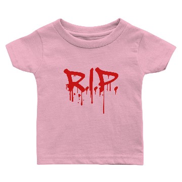 Discover RIP death blood die kill murder splashes drip Baby T-shirts
