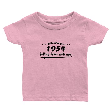 Discover Vintage 1954 Getting Better With Age Baby T-shirts