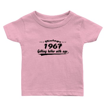 Discover Vintage 1967 Getting Better With Age Baby T-shirts