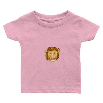 Discover Chimpanzee Head Front Isolated Baby T-shirts