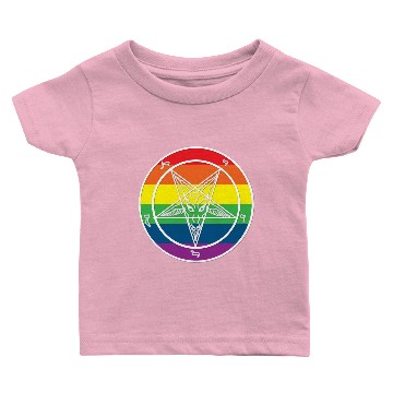 Discover Baphomet Rainbow pride Baby T-shirts