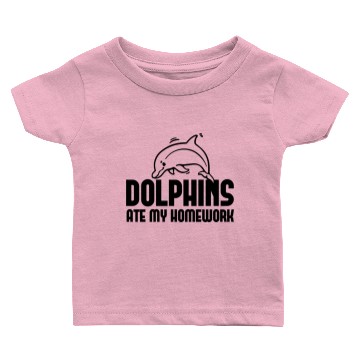 Discover Dolphins Ate My Homework Baby T-shirts