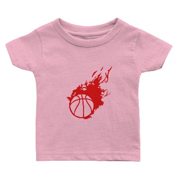 Discover flame basketball ball fireball 1 Baby T-shirts