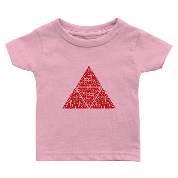 Discover 4 triangles form microchip technology cool design Baby T-shirts