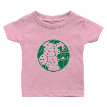 Discover earth technology networked data information electr Baby T-shirts