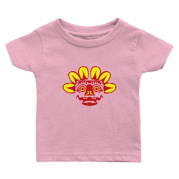 Discover aztec statue mask 2 Baby T-shirts