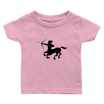 Discover Sagittarius (Horseman Archer Silhouette) Baby T-shirts