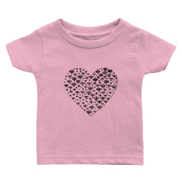 Discover Damask Heart Baby T-shirts