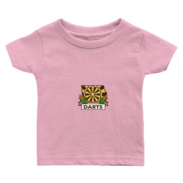Discover Dart Board Iowa State Map Corn Retro Baby T-shirts