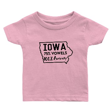 Discover Iowa Vowels Baby T-shirts