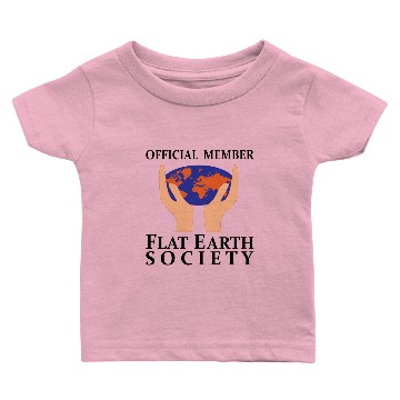 Discover Official Member Flat Earth Society Baby T-shirts
