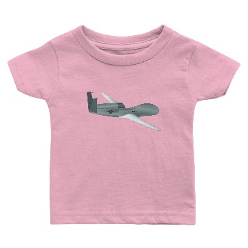 Discover Global Hawk UAV Drone simplified drawing Baby T-shirts
